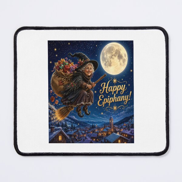Item preview, Happy Epiphany Befana Night Celebration Design designed and sold by RipantinaFantasy .