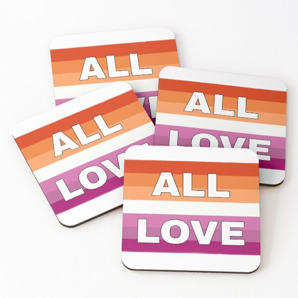 Item preview, All Love Lesbian Pride Flag designed and sold by PopBubbleShop.