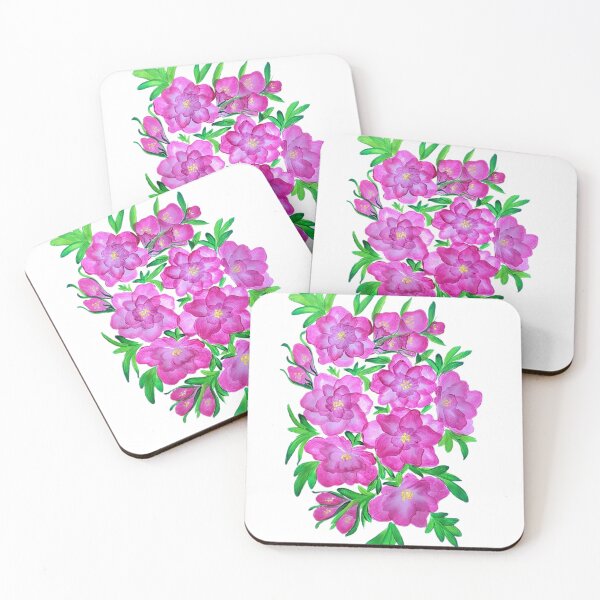 Item preview, Fuchsia and Lilac Peonies designed and sold by ArtOfMelania.