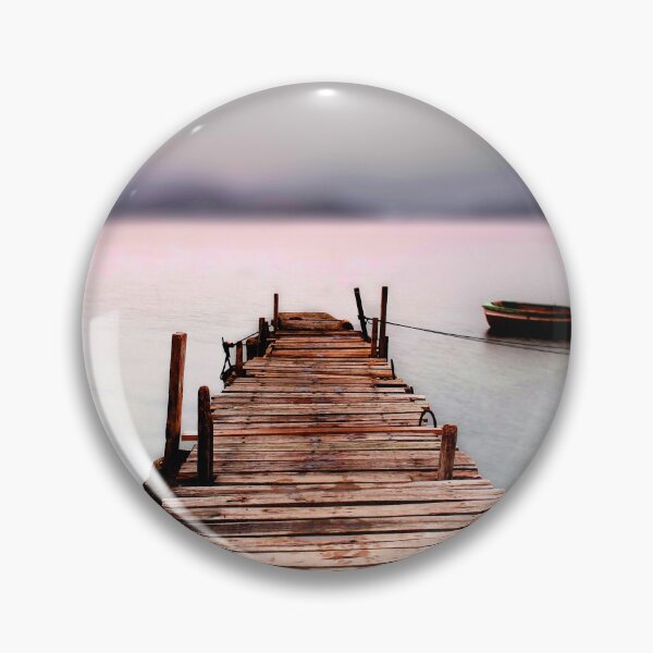 Item preview, Mysterious Mystical Boat Dock Fantasy Sunset Lake Reflections designed and sold by DEC02.