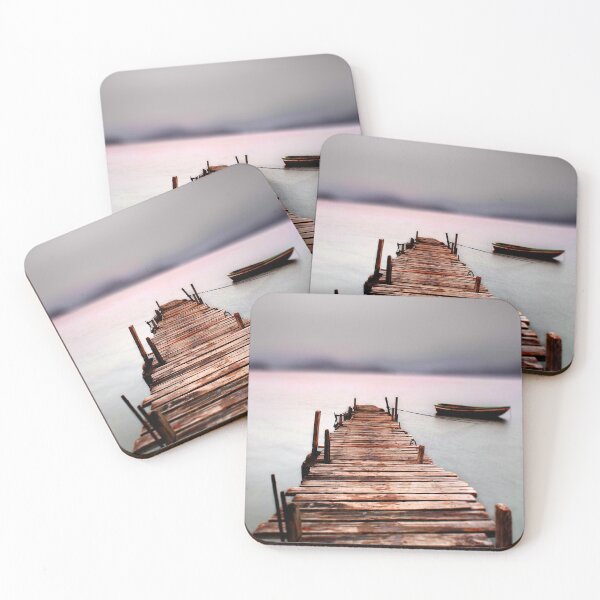 Item preview, Mysterious Mystical Boat Dock Fantasy Sunset Lake Reflections designed and sold by DEC02.