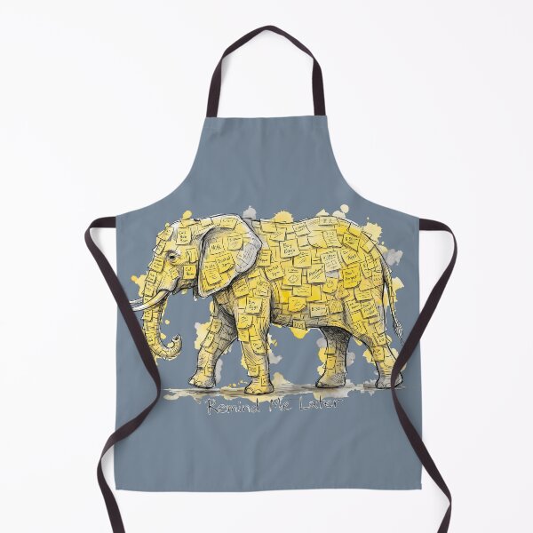 Item preview, Remind Me Later: The Overwhelmed Sticky Note Elephant Illustration designed and sold by SoulPT.