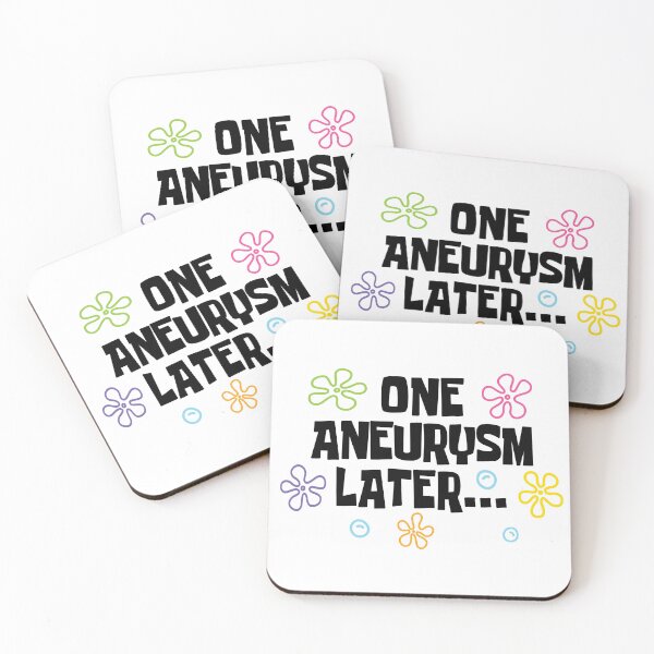Item preview, One Aneurysm Later T-Shirts Tees Hoodies Pins Stickers Magnets Mugs Funny Brain Aneurysm Survivor Humorous Gifts designed and sold by ChronicillnessT.