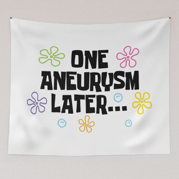 Item preview, One Aneurysm Later T-Shirts Tees Hoodies Pins Stickers Magnets Mugs Funny Brain Aneurysm Survivor Humorous Gifts designed and sold by ChronicillnessT.