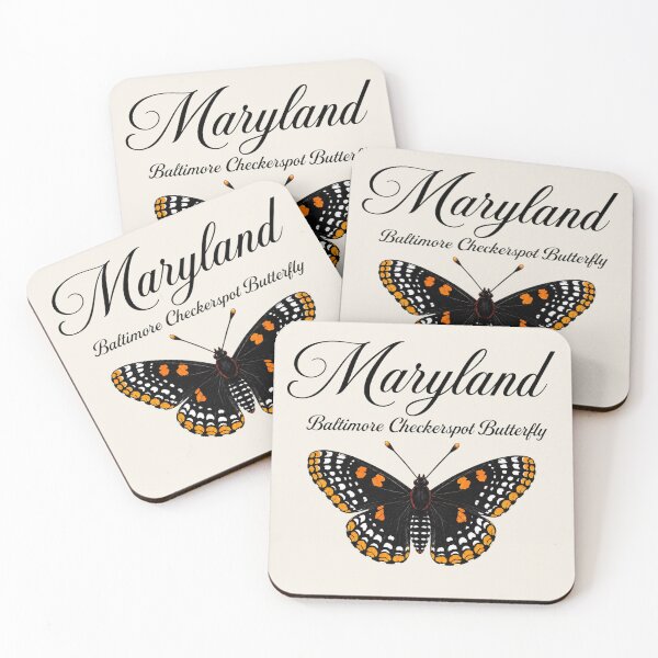 Item preview, Maryland Baltimore Checkerspot Butterfly – State Butterfly Art Print designed and sold by The-Drip-Studio.