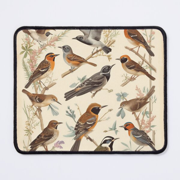 Item preview, Woodland Songbirds Vintage Natural History Illustration Art designed and sold by Evergreen Horizon Works.