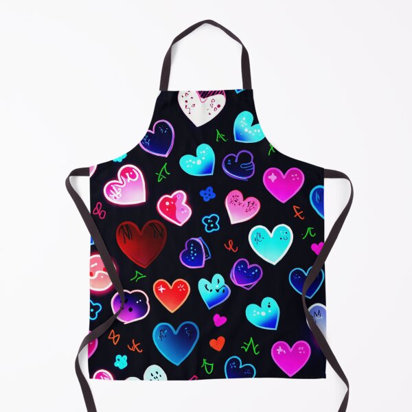 Artikelvorschau, Niedliches Neonherzmuster – Farbenfrohes Kawaii-Liebesherz-Ästhetikdesign entworfen und verkauft von IMuDesigner.