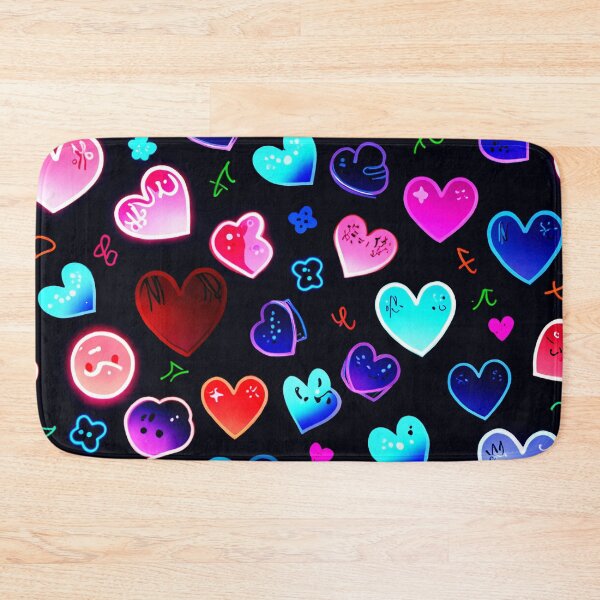 Item preview, Cute Neon Hearts Pattern – Colorful Kawaii Love Hearts Aesthetic Design designed and sold by IMuDesigner.
