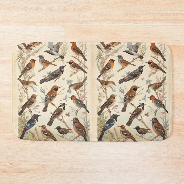 Item preview, Woodland Songbirds Vintage Natural History Illustration Art designed and sold by Evergreen Horizon Works.
