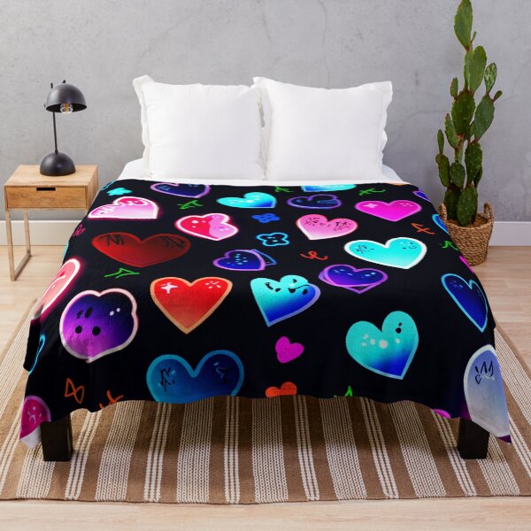 Item preview, Cute Neon Hearts Pattern – Colorful Kawaii Love Hearts Aesthetic Design designed and sold by IMuDesigner.