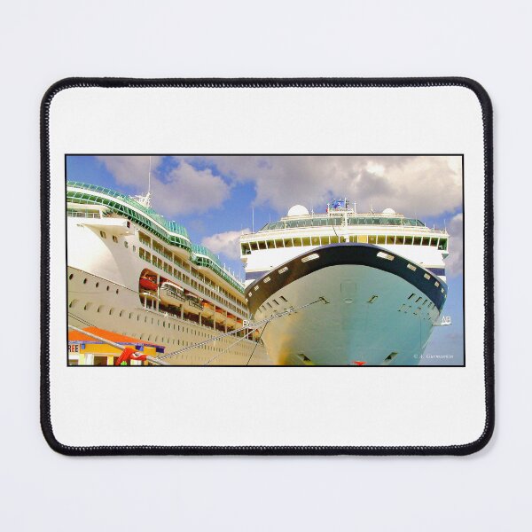 Item preview, St. Johns, Antigua, April 23, 2005, Large Cruise Ships at Concrete Dock designed and sold by AMacGPhilly.