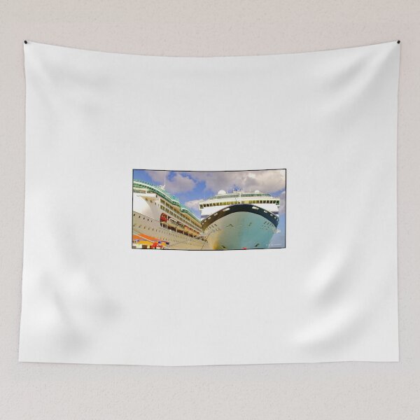 Item preview, St. Johns, Antigua, April 23, 2005, Large Cruise Ships at Concrete Dock designed and sold by AMacGPhilly.