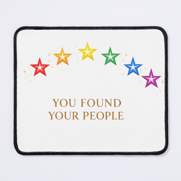 Item preview, You Found Your People Rainbow Star Typography designed and sold by VariusDesigns.