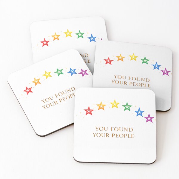 Item preview, You Found Your People Rainbow Star Typography designed and sold by VariusDesigns.
