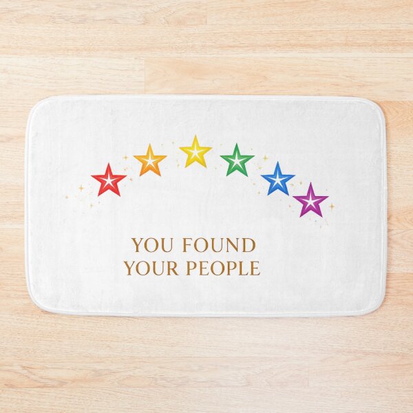 Item preview, You Found Your People Rainbow Star Typography designed and sold by VariusDesigns.