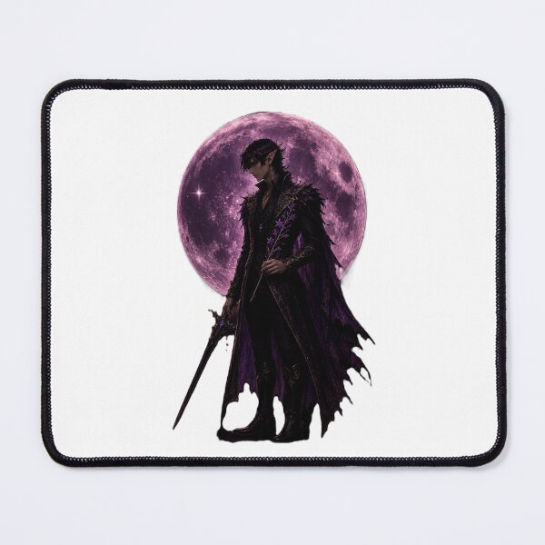 Item preview, Guardian of the Violet Bloom | Dark Fae Prince Fantasy Art designed and sold by MysticPurpleHue.