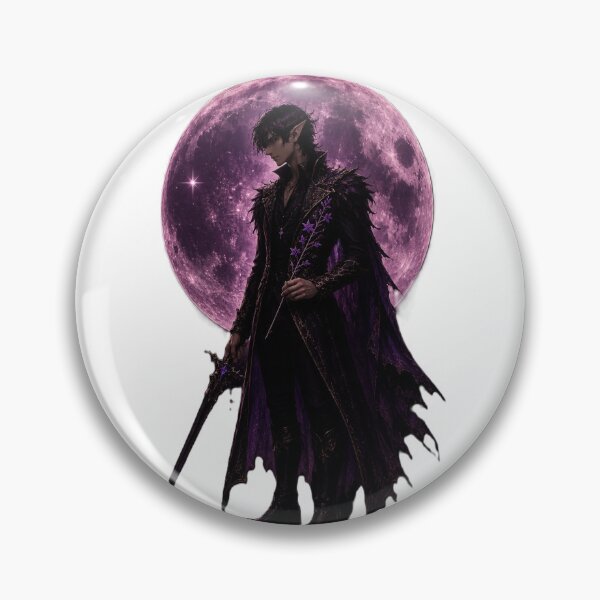 Item preview, Guardian of the Violet Bloom | Dark Fae Prince Fantasy Art designed and sold by MysticPurpleHue.