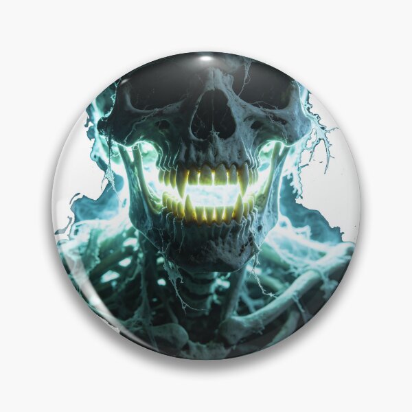 Item preview, Glowing Cyan Ghost Skull designed and sold by wojtas90.