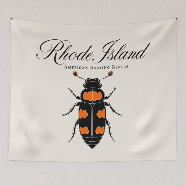 Item preview, Rhode Island American Burying Beetle Poster designed and sold by The-Drip-Studio.