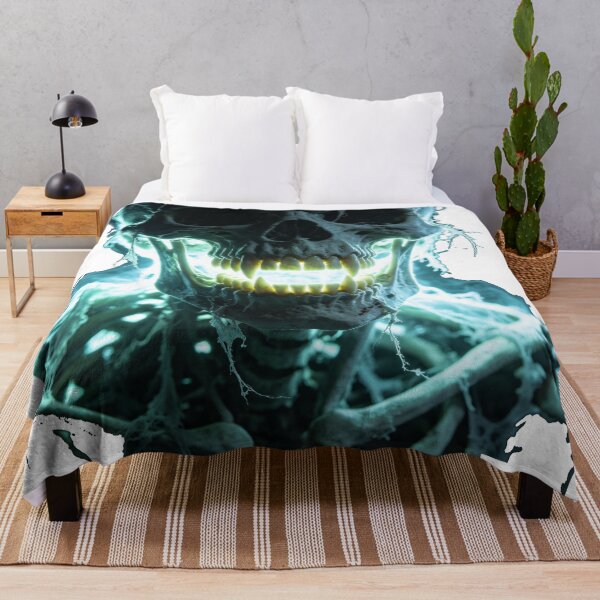 Item preview, Glowing Cyan Ghost Skull designed and sold by wojtas90.