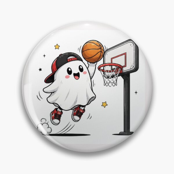 Item preview, Cute Ghost Slam Dunk Basketball  designed and sold by Happy Ghost Studio.