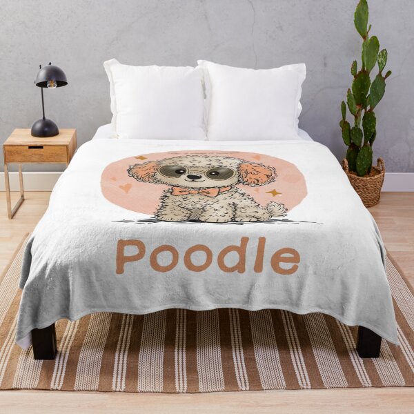 Item preview, Cute Poodle “Tide of Cuteness” – Kawaii Dog Lover Gift Soft Aesthetic Puppy Design designed and sold by SimoesArtistry.