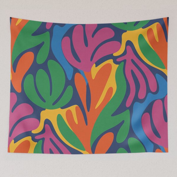 Item preview, Bold Fauvism Inspired Pattern | Vibrant Green Orange Abstract Seamless Repeat designed and sold by Midnight Veil Designs.