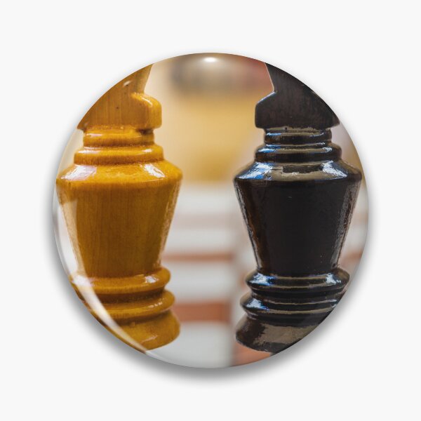 Item preview, Two Opposing Chess Kings on Board Close-Up Strategy Game Concept of Competition and Leadership designed and sold by Nmallia.