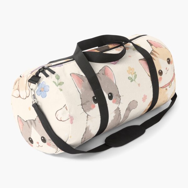 Item preview, Cute Kawaii Kittens and Flowers Pattern designed and sold by 0606PM.