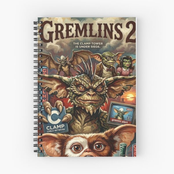 Item preview, The Clamp Tower is Under Siege! – Gremlins 2 Fine Art Print designed and sold by Art's Diner.