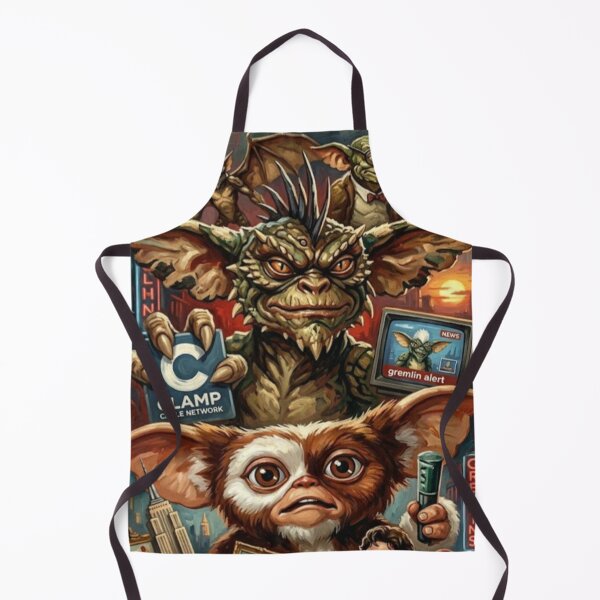 Item preview, The Clamp Tower is Under Siege! – Gremlins 2 Fine Art Print designed and sold by Art's Diner.