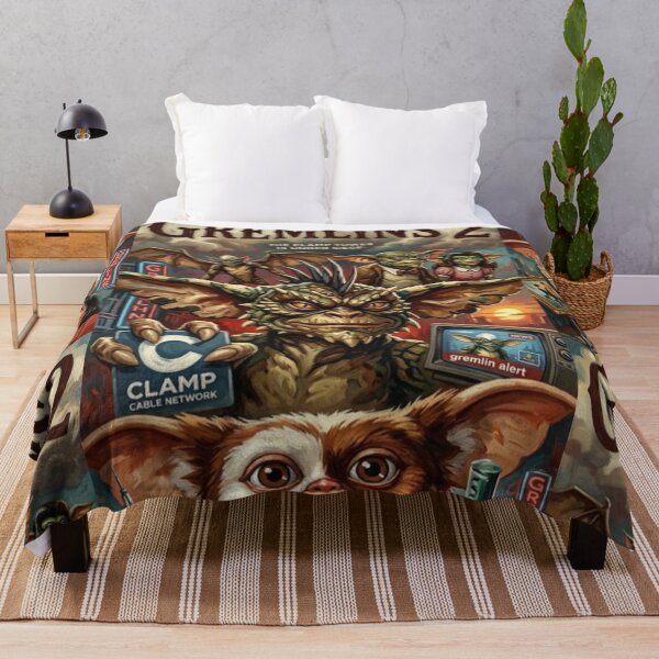Item preview, The Clamp Tower is Under Siege! – Gremlins 2 Fine Art Print designed and sold by Art's Diner.