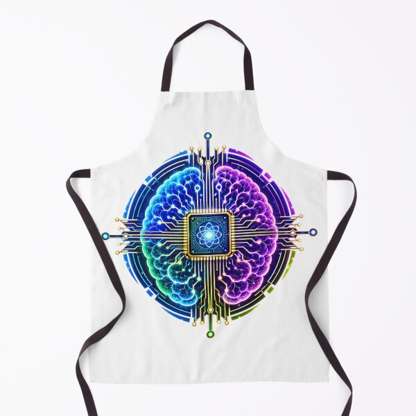 Item preview, Neon AI Brain Circuit designed and sold by syotos-ai.