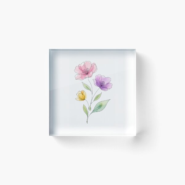 Item preview, Minimal Watercolor Botanical Bloom designed and sold by FAZ-DESIGNS.