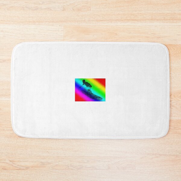 Item preview, Surfing thru the life ,surfing person on rainbow colours  designed and sold by wallartofmio.