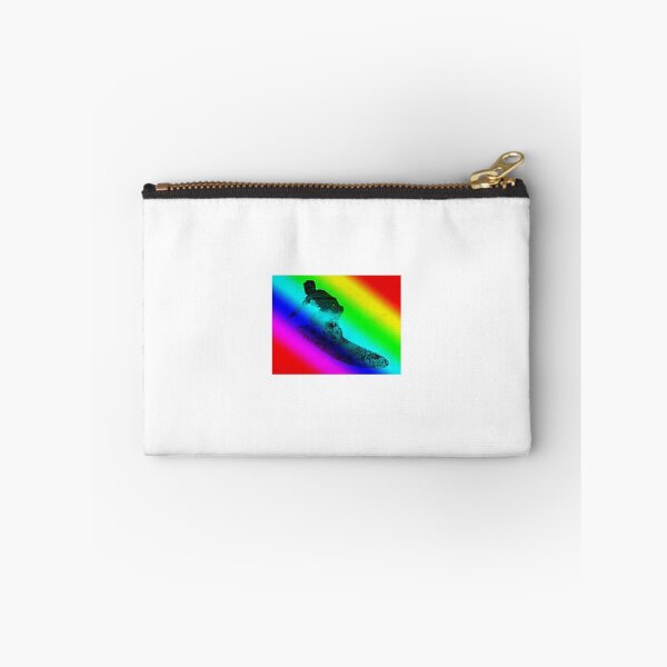 Item preview, Surfing thru the life ,surfing person on rainbow colours  designed and sold by wallartofmio.