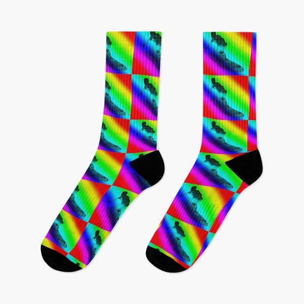Item preview, Surfing thru the life ,surfing person on rainbow colours  designed and sold by wallartofmio.