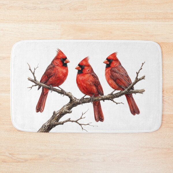 Item preview, Three Red Cardinals  designed and sold by Roy & Tiffany.