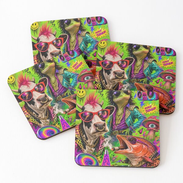 Item preview, Psychedelic Chaos Crew – Neon Surreal Streetwear Design designed and sold by Jandedan.