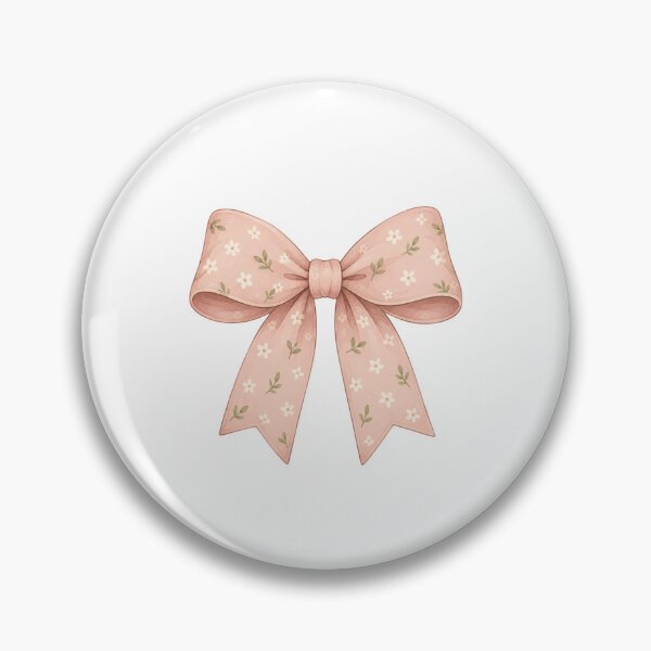 Item preview, Floral Pink Bow Sticker | Coquette Aesthetic Ribbon | Cute Cottagecore Bow designed and sold by PopStickerLab22.