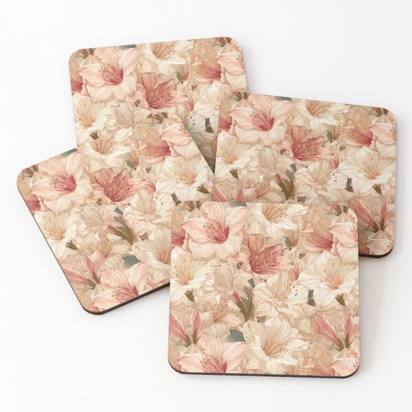Item preview, Whimsical Amaryllis Texture  - Birth Flower Pattern   - Sympathy Gifts designed and sold by RoyalStarsPatts.