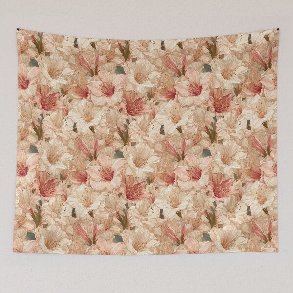 Item preview, Whimsical Amaryllis Texture  - Birth Flower Pattern   - Sympathy Gifts designed and sold by RoyalStarsPatts.