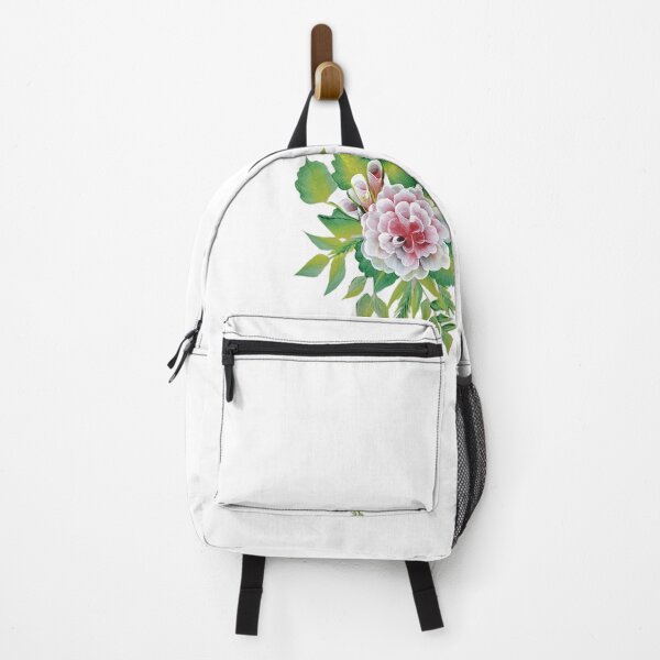 Item preview, Elegant Pink White Flower Hand Painted One Stroke Botanical Art designed and sold by ArtOfMelania.