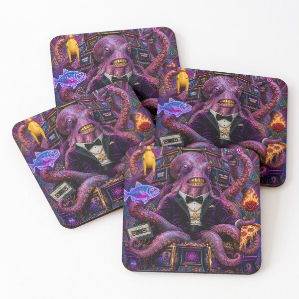Item preview, Arcade Emperor Octopus – Psychedelic Chaos Throne Design designed and sold by Jandedan.