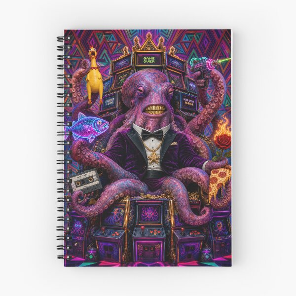 Item preview, Arcade Emperor Octopus – Psychedelic Chaos Throne Design designed and sold by Jandedan.