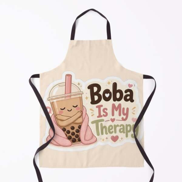 Item preview, Boba Is My Therapy Kawaii Sticker designed and sold by Stylestickers55.