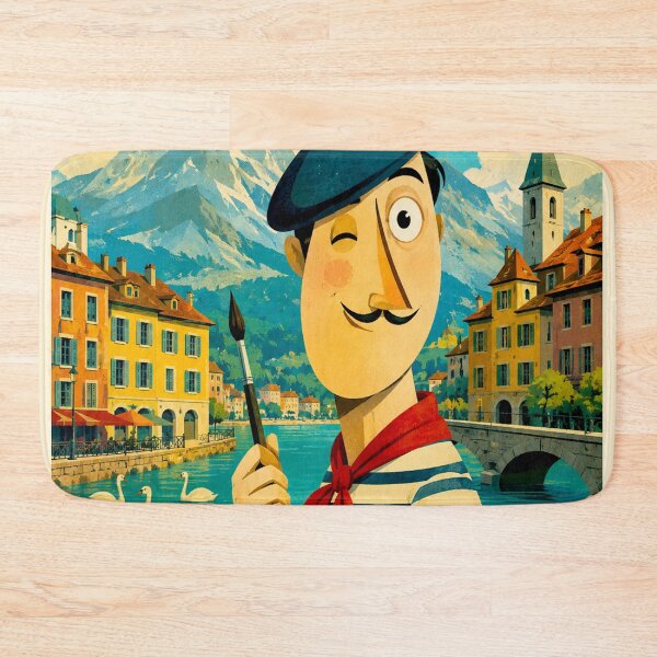 Item preview, Annecy France Vintage Travel Poster | Retro French Alps Art  designed and sold by LeQuirks.
