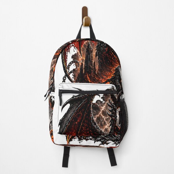 Item preview, Dragon Reign Dark Fantasy Dragon King – Epic Gothic Fire Dragon Artwork designed and sold by BagFactoryUK.