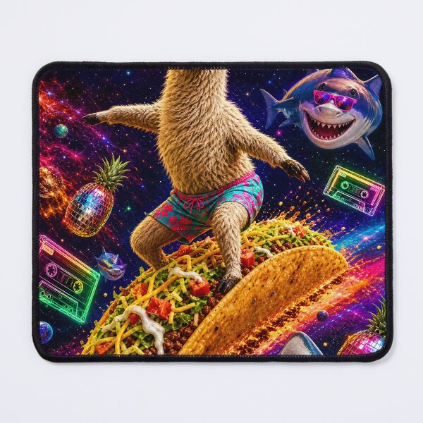 Item preview, Intergalactic Llama Surf Club – Cosmic Taco Ride Design designed and sold by Jandedan.