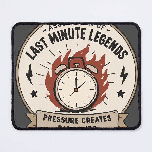 Item preview, Last Minute Legends – Funny Deadline Warrior Procrastinator Club designed and sold by thesalynn.